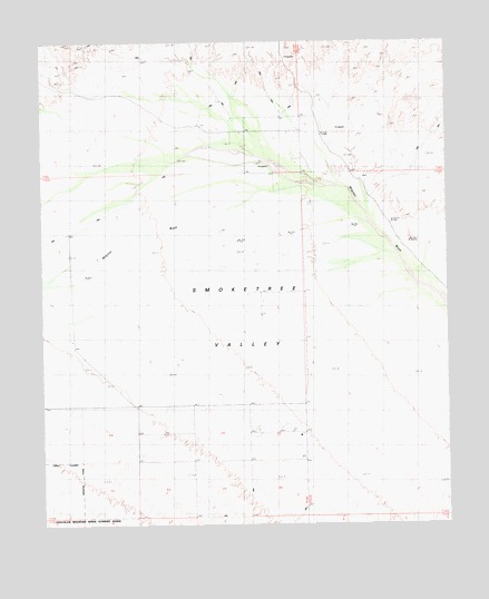 West of Palo Verde Peak, CA USGS Topographic Map