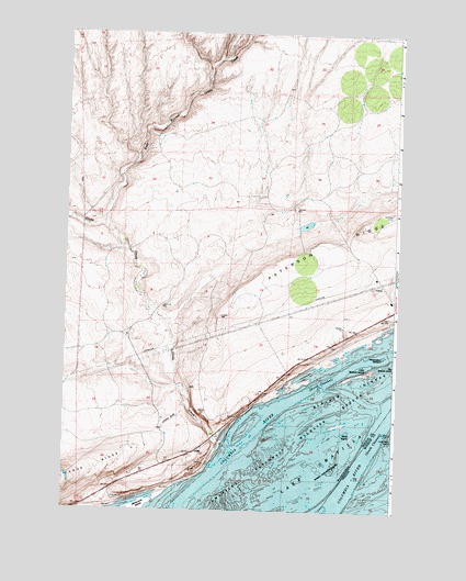 West of Paterson, WA USGS Topographic Map