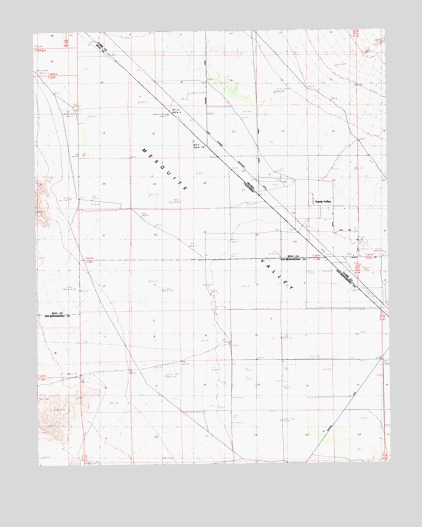 West of Shenandoah Peak, CA USGS Topographic Map