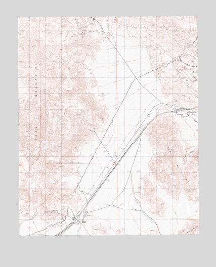 West of Soda Lake, CA USGS Topographic Map