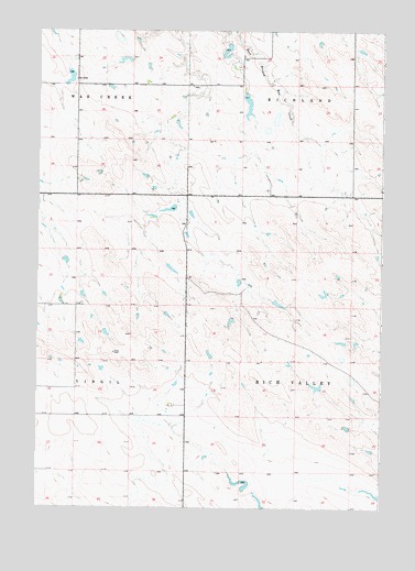 West of Stony Butte, SD USGS Topographic Map