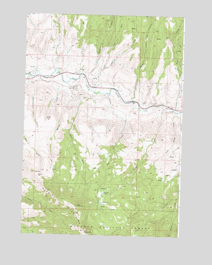 Aldrich Mountain North, OR USGS Topographic Map