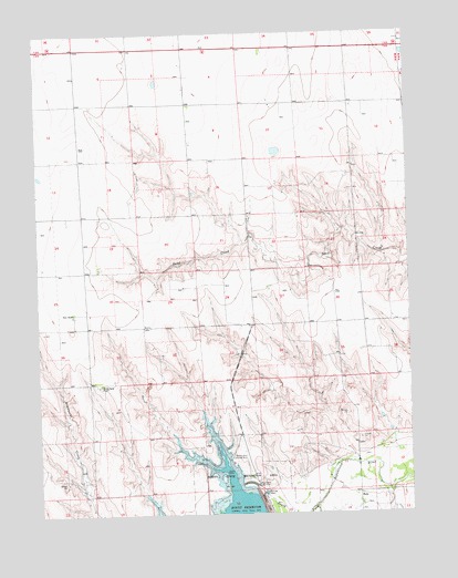 Bonny Reservoir North, CO USGS Topographic Map