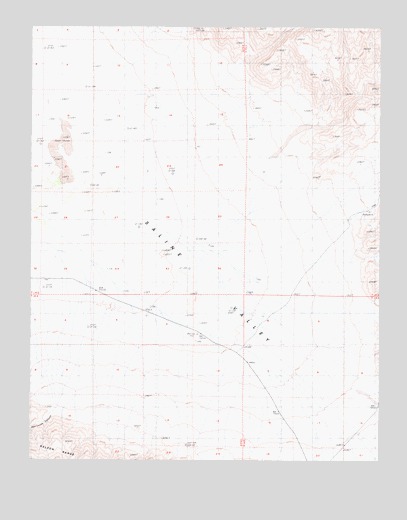 West of Ubehebe Peak, CA USGS Topographic Map