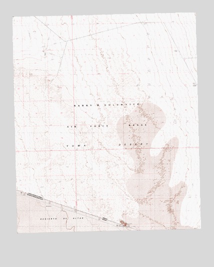 West of Vopoki Ridge, AZ USGS Topographic Map