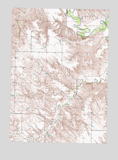 West of Westover, SD USGS Topographic Map