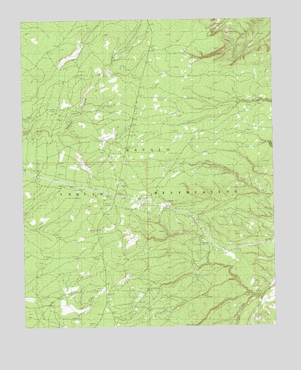 West of Window Rock, AZ USGS Topographic Map