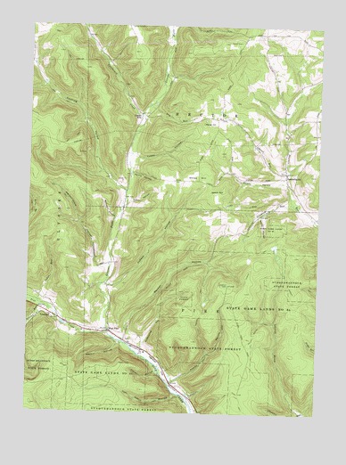West Pike, PA USGS Topographic Map
