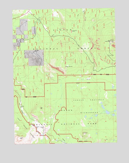West Prospect Peak, CA USGS Topographic Map