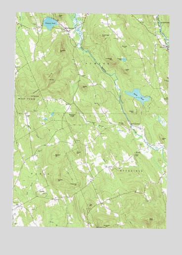 West Sumner, ME USGS Topographic Map