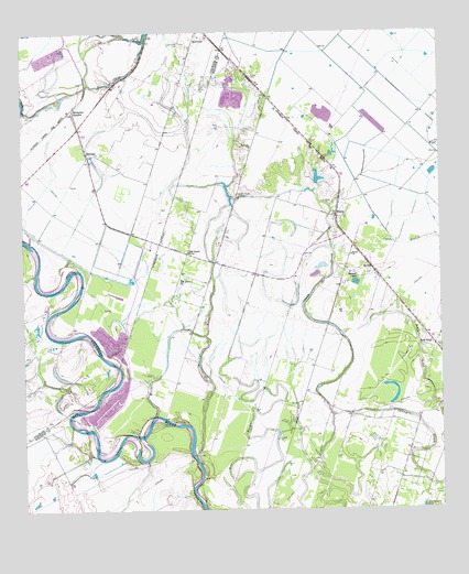 Bonus, TX USGS Topographic Map