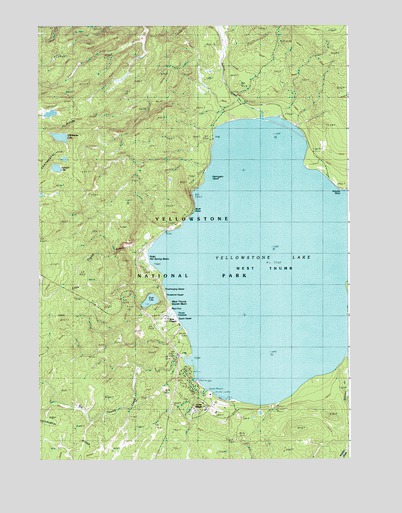 West Thumb, WY USGS Topographic Map