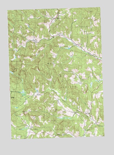 West Topsham, VT USGS Topographic Map