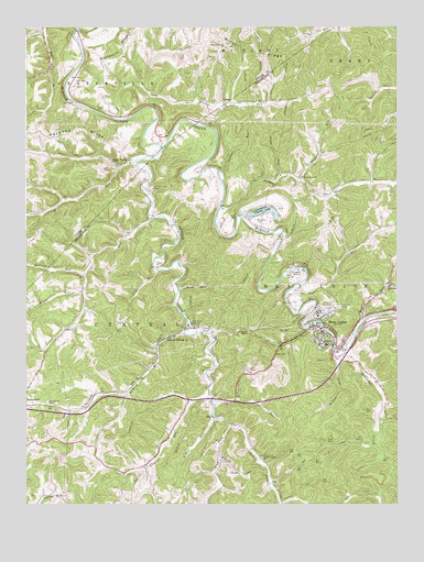 West Union, WV USGS Topographic Map