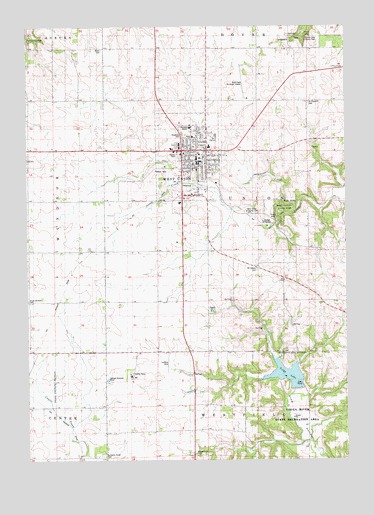 West Union, IA USGS Topographic Map