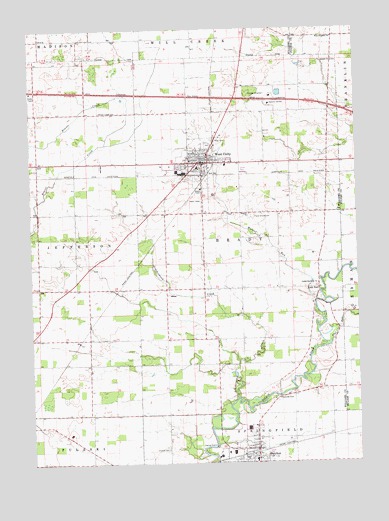West Unity, OH USGS Topographic Map