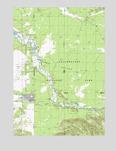 West Yellowstone, MT USGS Topographic Map