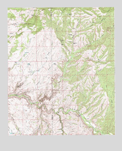 Booger Canyon, AZ USGS Topographic Map