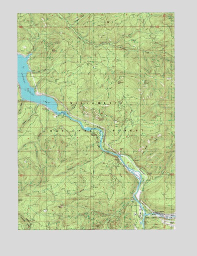 Westfir West, OR USGS Topographic Map
