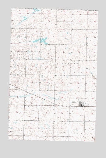 Westhope, ND USGS Topographic Map