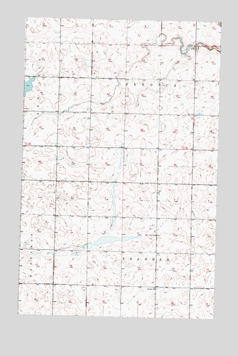 Westhope SE, ND USGS Topographic Map