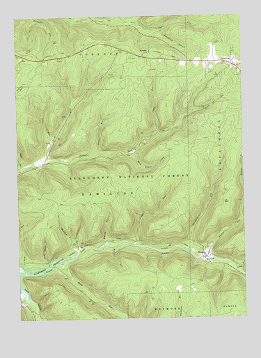 Westline, PA USGS Topographic Map