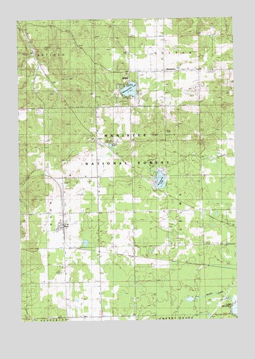 Boon, MI USGS Topographic Map