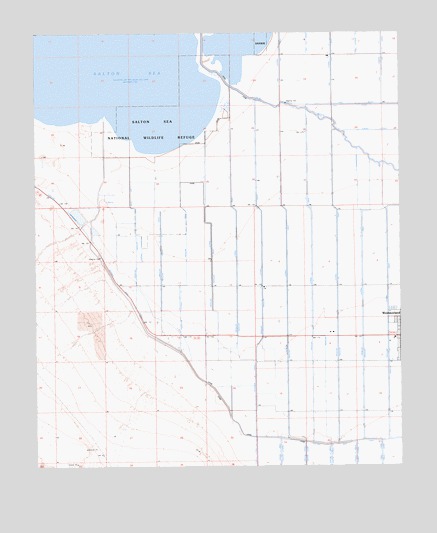 Westmorland West, CA USGS Topographic Map