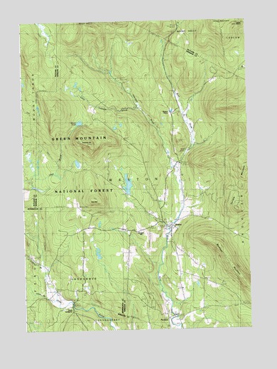 Weston, VT USGS Topographic Map
