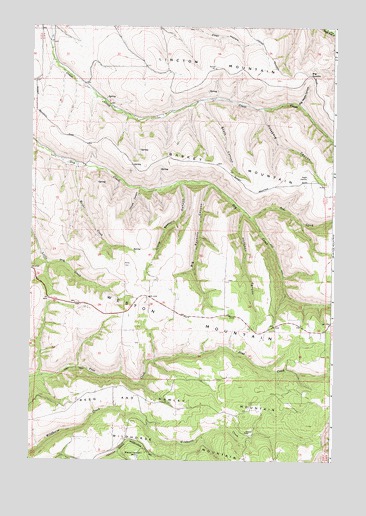 Weston Mountain, OR USGS Topographic Map