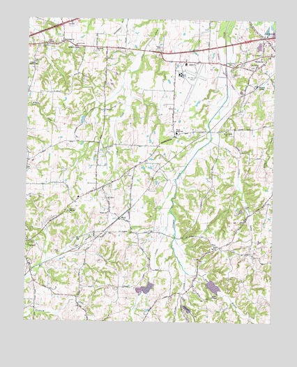 Westover, TN USGS Topographic Map