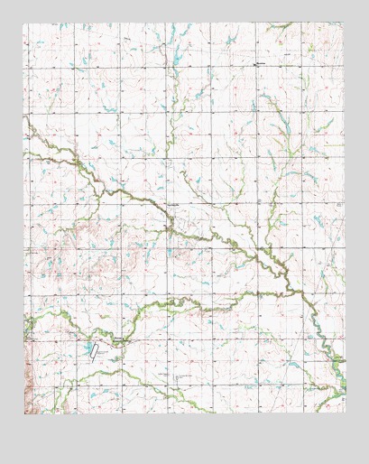 Boone, OK USGS Topographic Map