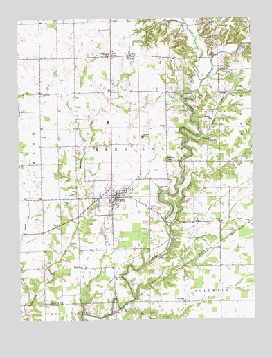 Westport, IN USGS Topographic Map