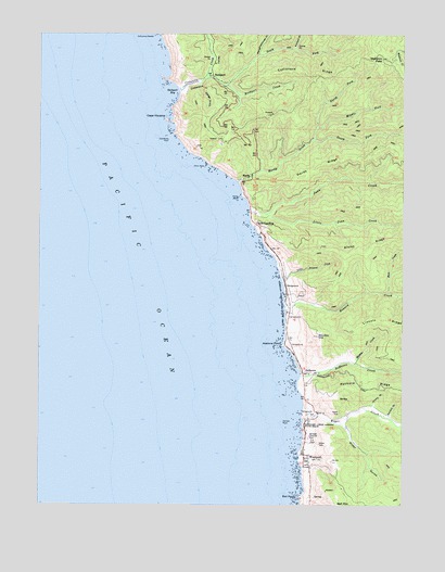 Westport, CA USGS Topographic Map