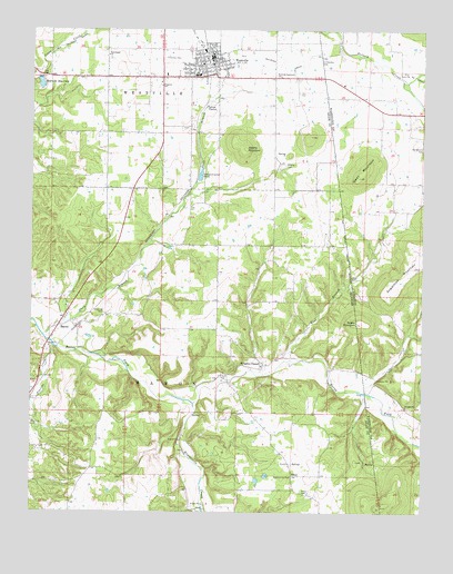 Westville, OK USGS Topographic Map