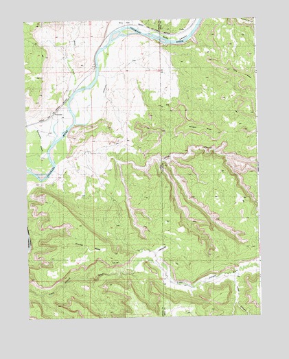 Westwater, UT USGS Topographic Map