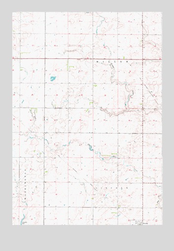Wetonka North, SD USGS Topographic Map