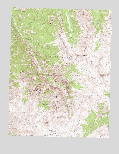 Wetterhorn Peak, CO USGS Topographic Map