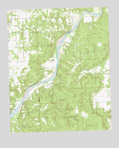 Wetumka SE, OK USGS Topographic Map