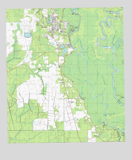 Wewahitchka, FL USGS Topographic Map