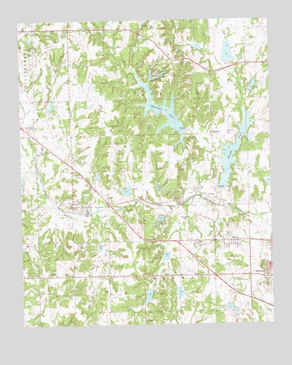 Wewoka West, OK USGS Topographic Map
