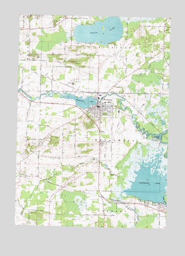 Weyauwega, WI USGS Topographic Map