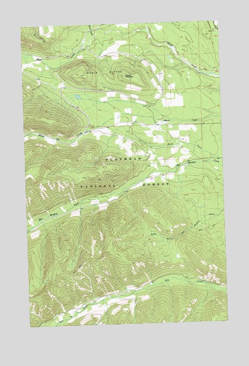 Whale Buttes, MT USGS Topographic Map