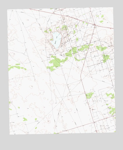 Whalen Lake, TX USGS Topographic Map