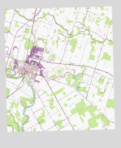 Wharton, TX USGS Topographic Map