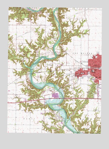 Boone West, IA USGS Topographic Map