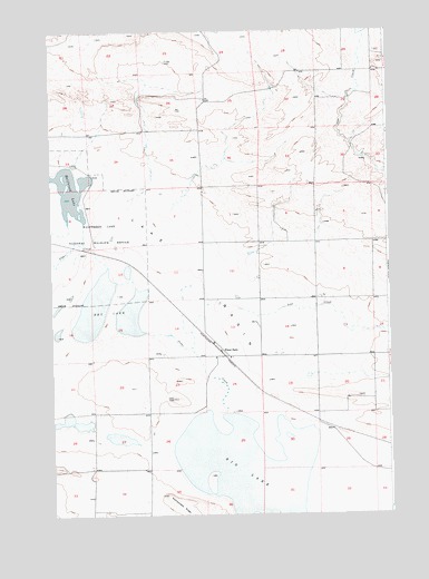Wheat Basin, MT USGS Topographic Map