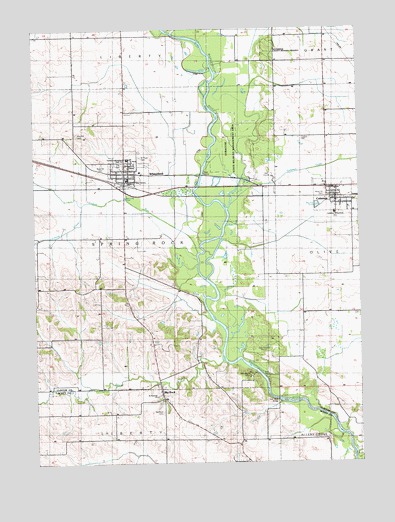 Wheatland, IA USGS Topographic Map