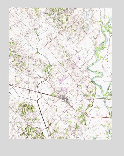 Wheatland, IN USGS Topographic Map