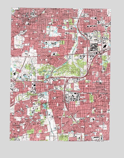 Wheaton, IL USGS Topographic Map